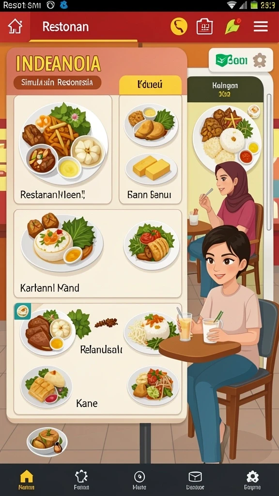 Tampilan antarmuka pengguna yang intuitif.