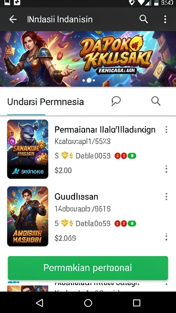 Mode permainan yang bervariasi dan seru.