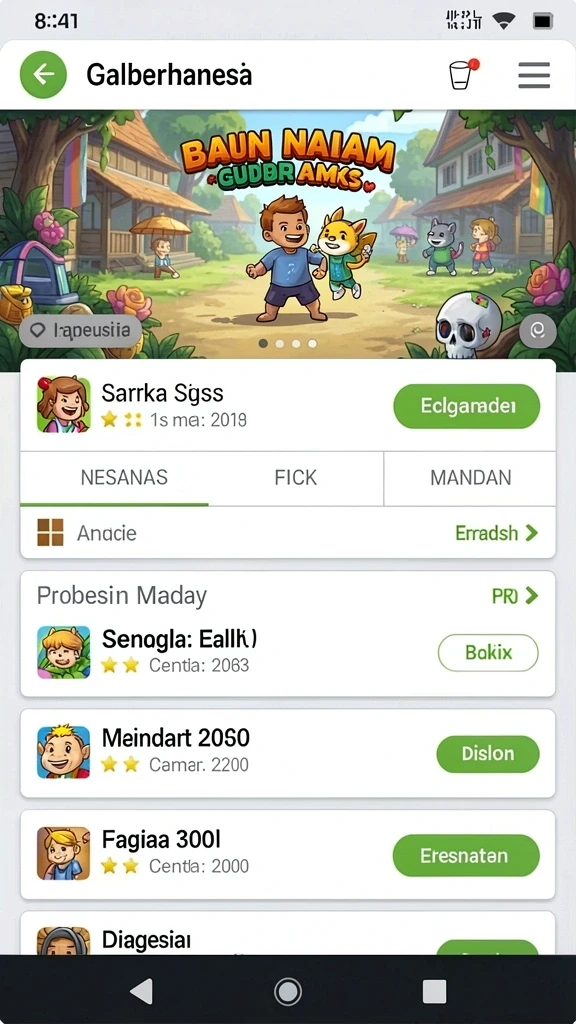 Gameplay yang seru dengan berbagai tantangan menanti.