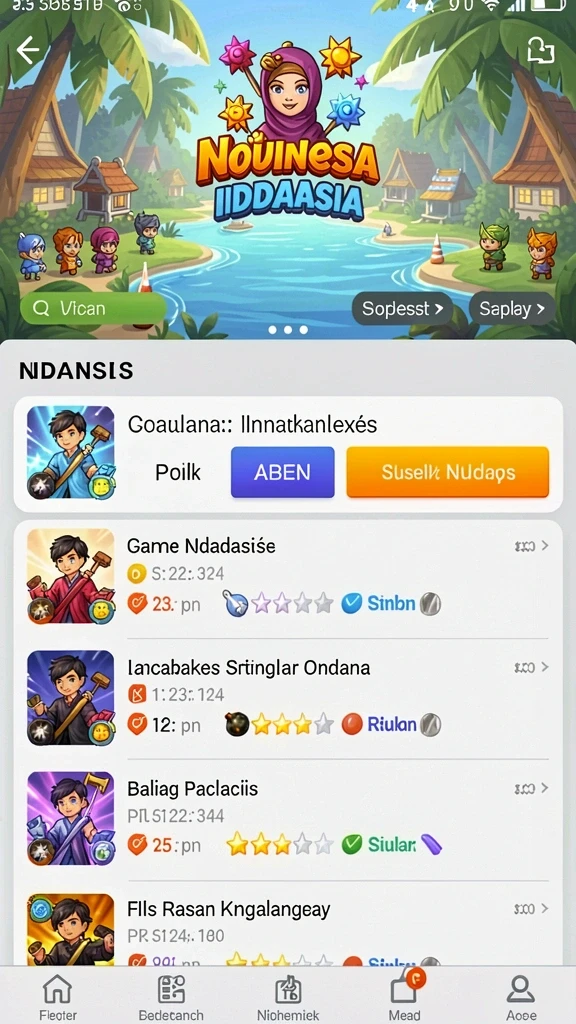 Karakter unik yang bisa diupgrade sesuai kemajuan.