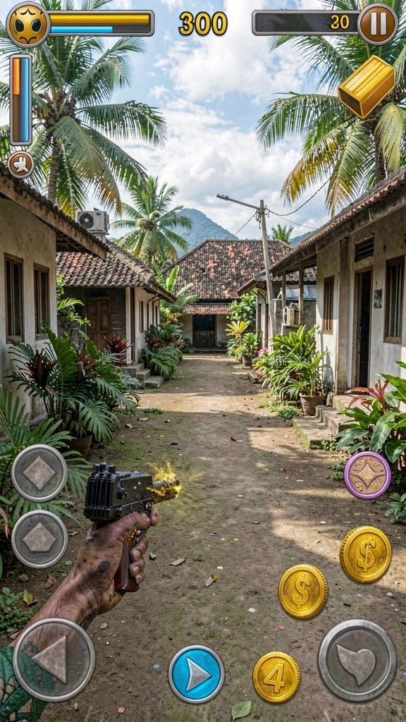 Tampilan awal permainan yang menarik.
