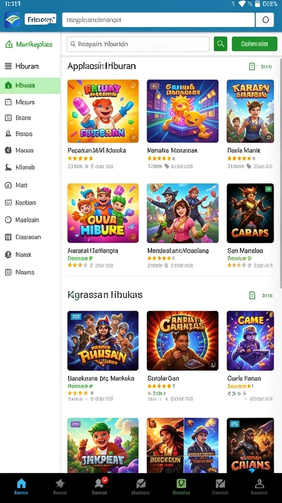 Grafis yang memukau saat menjelajahi dunia permainan.