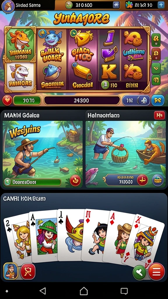 Gambar karakter yang penuh warna dan unik.