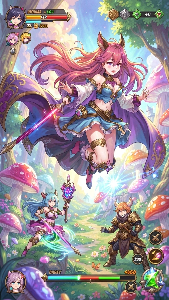 Karakter-karakter unik dengan berbagai kemampuan.