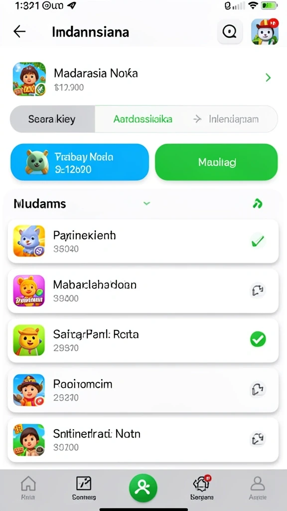 Tampilan grafis yang menawan dan penuh warna.
