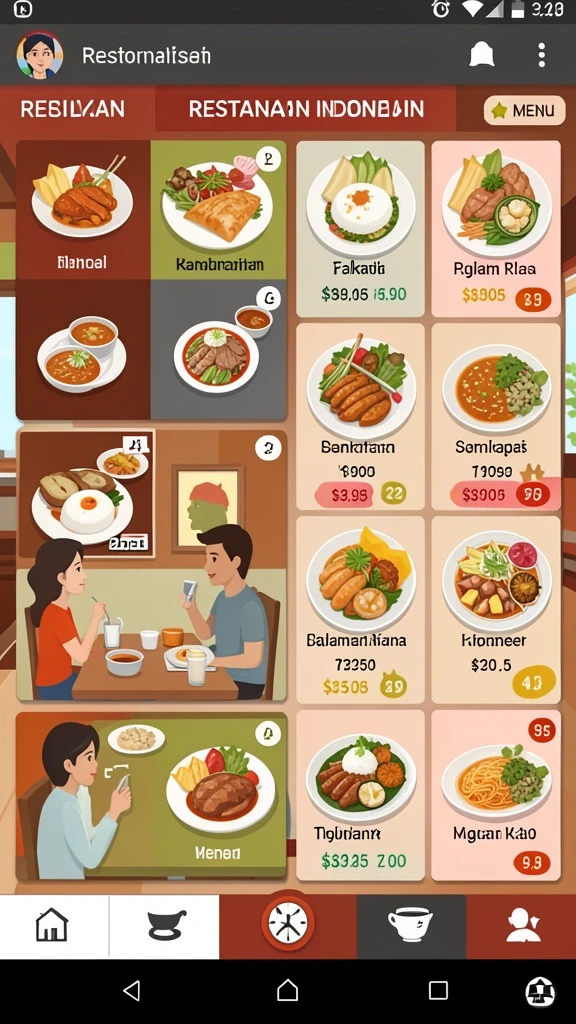 Tampilan antarmuka yang menarik untuk pengalaman bermain.